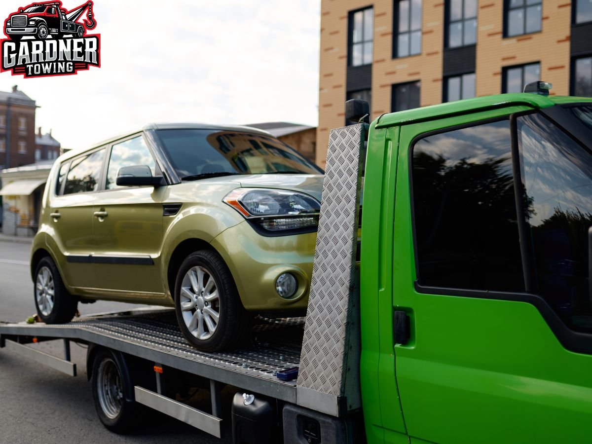 Emergency tow truck service near Van Buren State Park sand dunes off Ruggles Road, South Haven Michigan